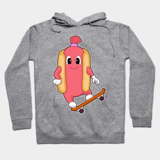 Hotdog Skater Skateboard Sports Hoodie